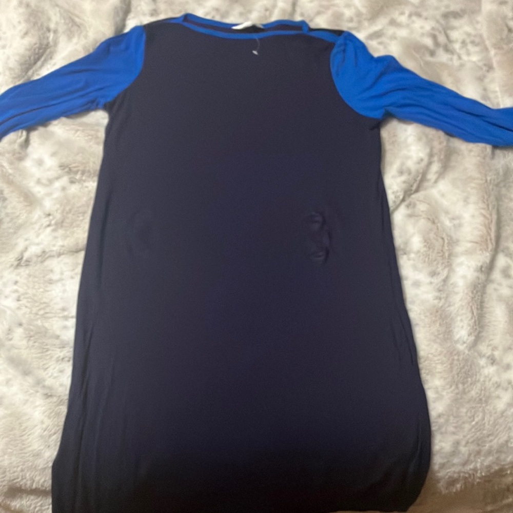 Medium blue and light blue charming Charlie dress. NWOT
